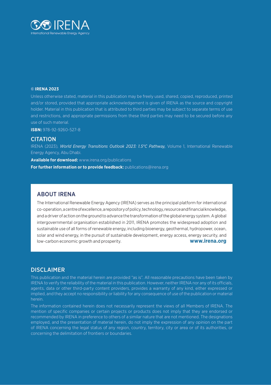 IRENA-2023年世界能源转型展望：1.5°C路径（英）_第2页