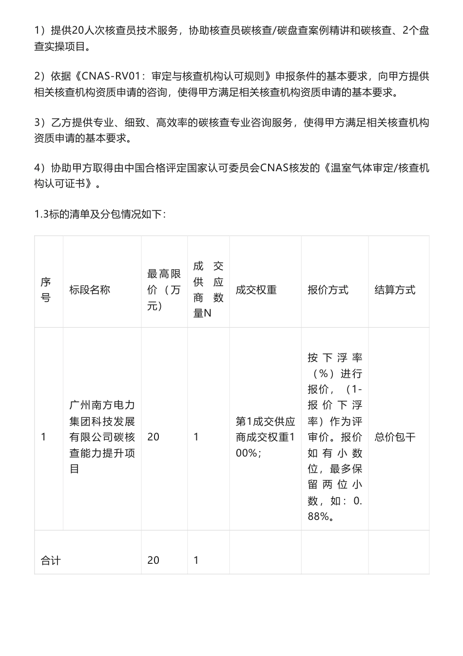【招标】碳培训20万-广州南方电力集团科技发展有限公司碳核查能力提升项目竞争性谈判采购公告_第2页