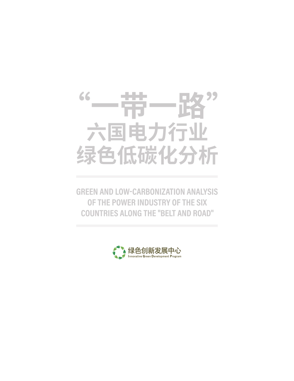 一带一路六国电力行业绿色低碳化分析--IGDP_第3页