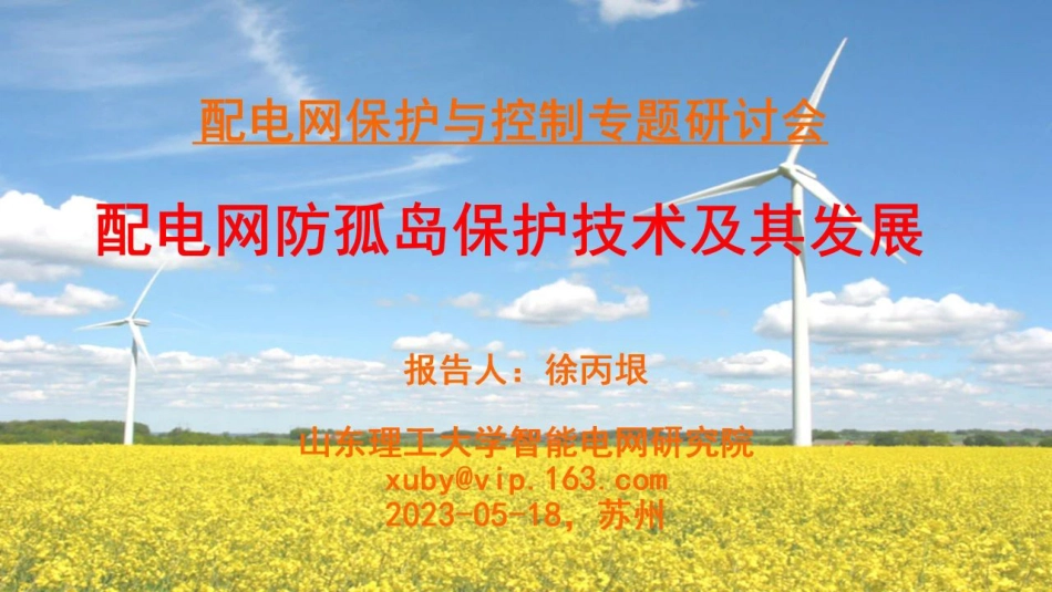配电网防孤岛保护技术及其发展--徐丙垠_第1页