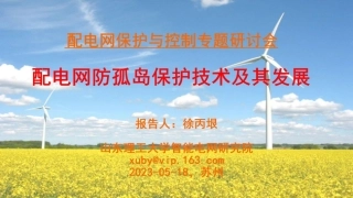配电网防孤岛保护技术及其发展--徐丙垠