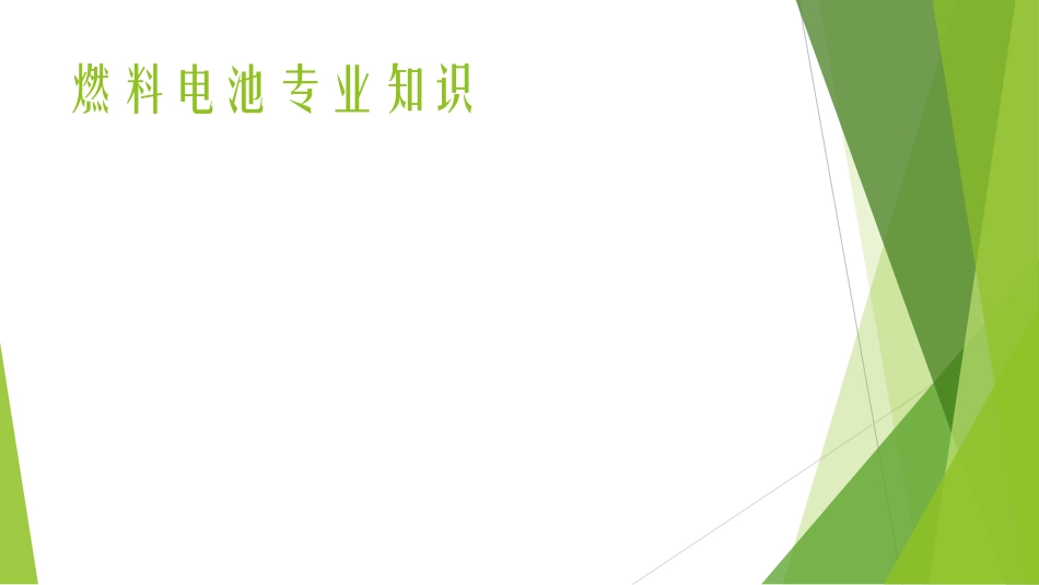 燃料电池专业知识培训_第1页