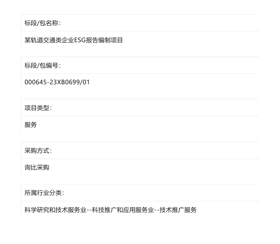 【中标】ESG-某轨道交通类企业ESG报告编制项目候选人公示-责扬天下（北京）管理顾问有限公司_第1页