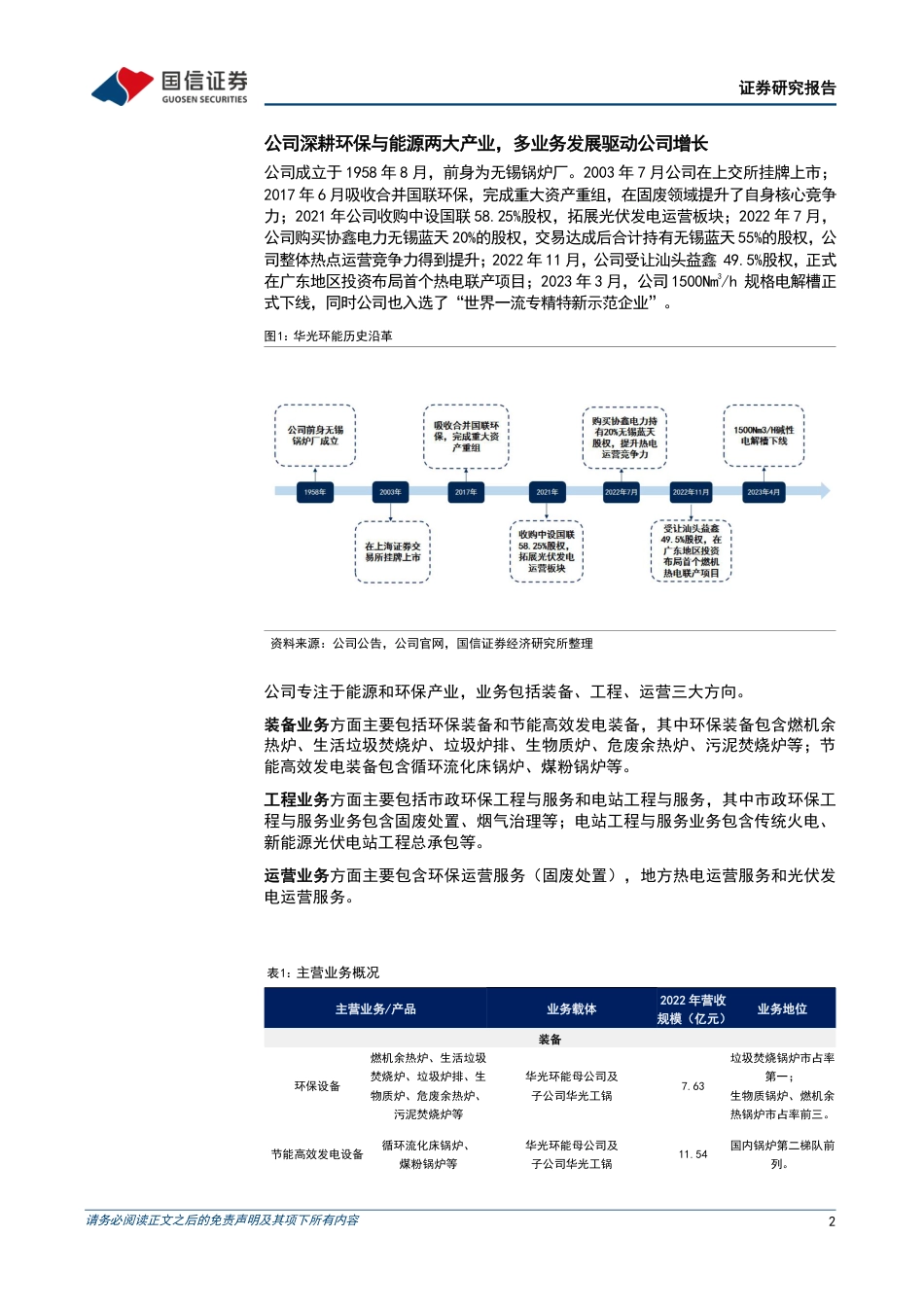 国信证券：深耕环保与能源两大产业，氢能业务注入新动力_第2页