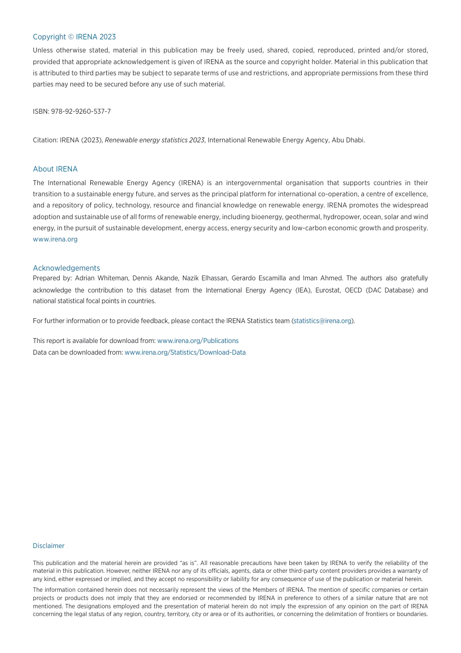 全球可再生能源统计年鉴2023（英文版）--国际能源署_第2页