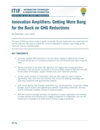 【推荐】ITIF-创新放大器：在温室气体减排方面取得更多成功（英）