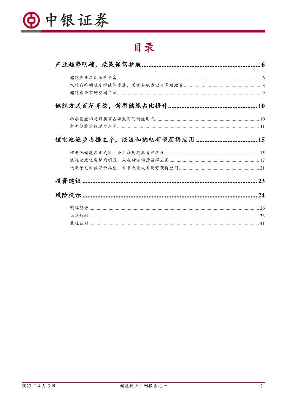 中银证券：储能产业乘风而起，技术路线百花齐放_第2页