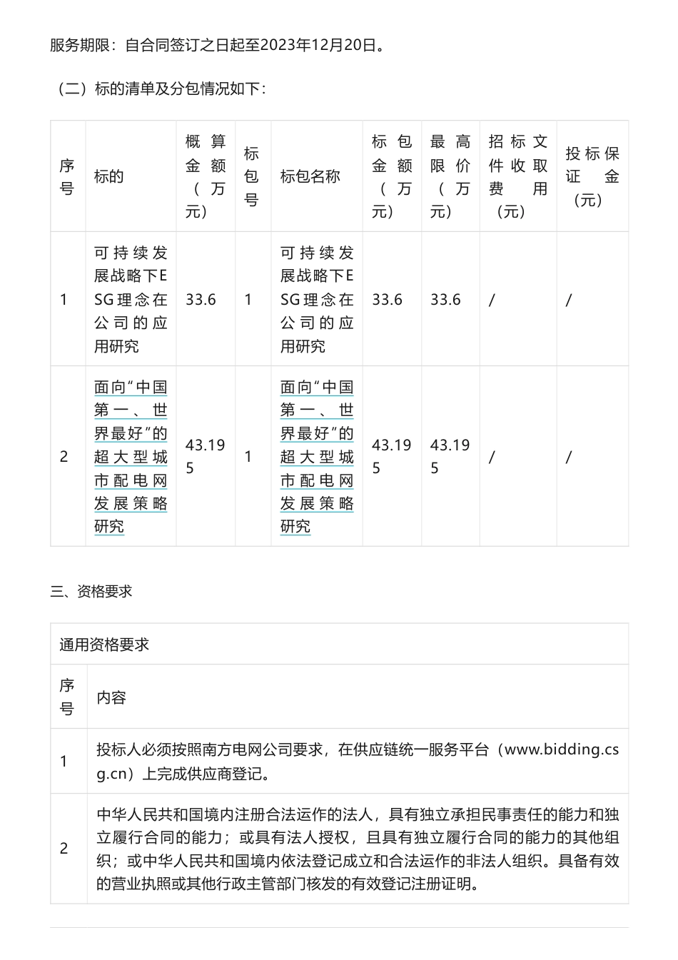 【招标】ESG33.6万-深圳供电局有限公司可持续发展战略下ESG理念在公司的应用研究_第3页