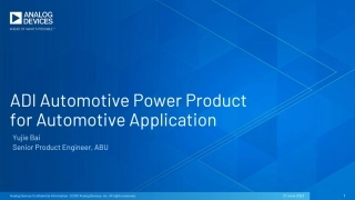 ADI汽车电源管理IC技术公开课课件（英文版）