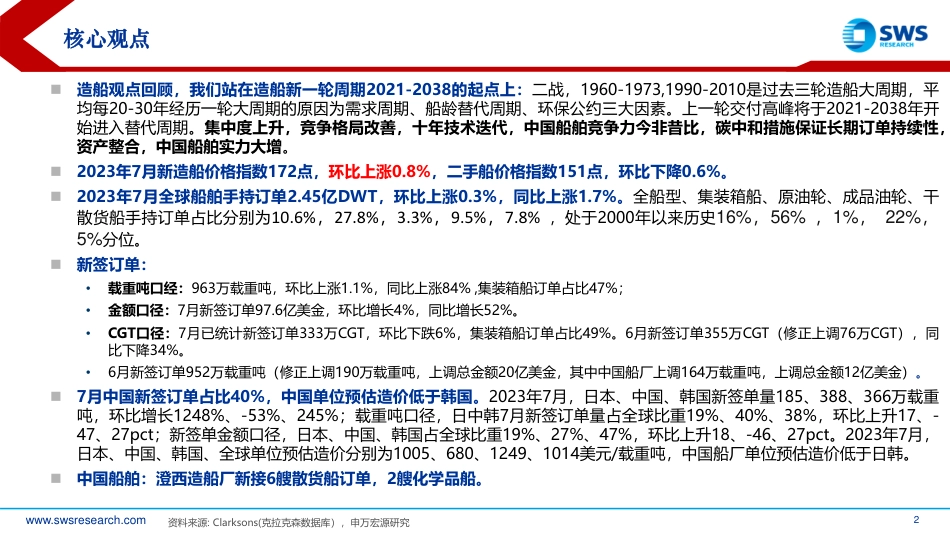 申万宏源：航运脱碳加速，新能源订单占比提升，造船更新需求再强化_第2页