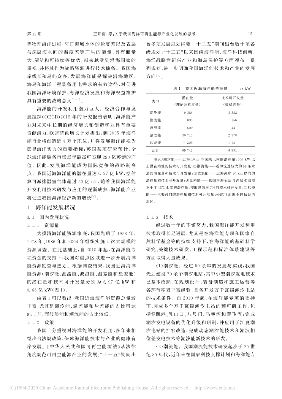 关于我国海洋可再生能源产业化发展的思考_第2页