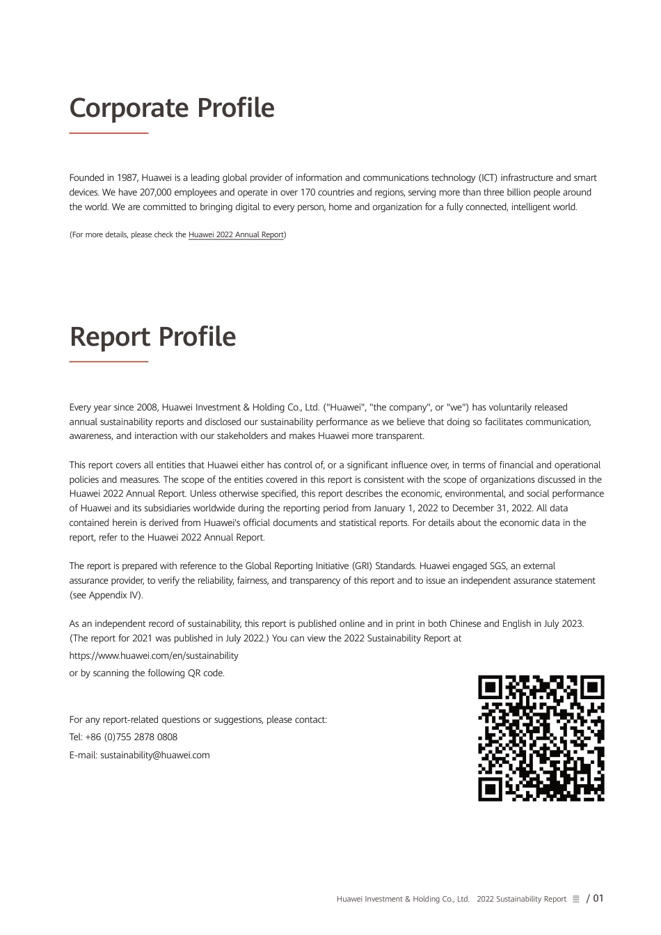 Huawei 2022 Sustainability Report_第3页