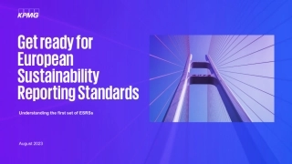 为欧洲可持续发展报告标准做好准备（英文版）-毕马威