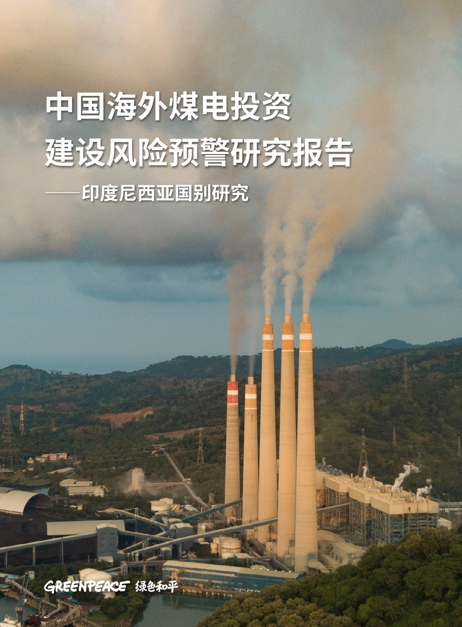 中国海外煤电投资建设风险预警研究报告——印度尼西亚国别研究-绿色和平_第1页