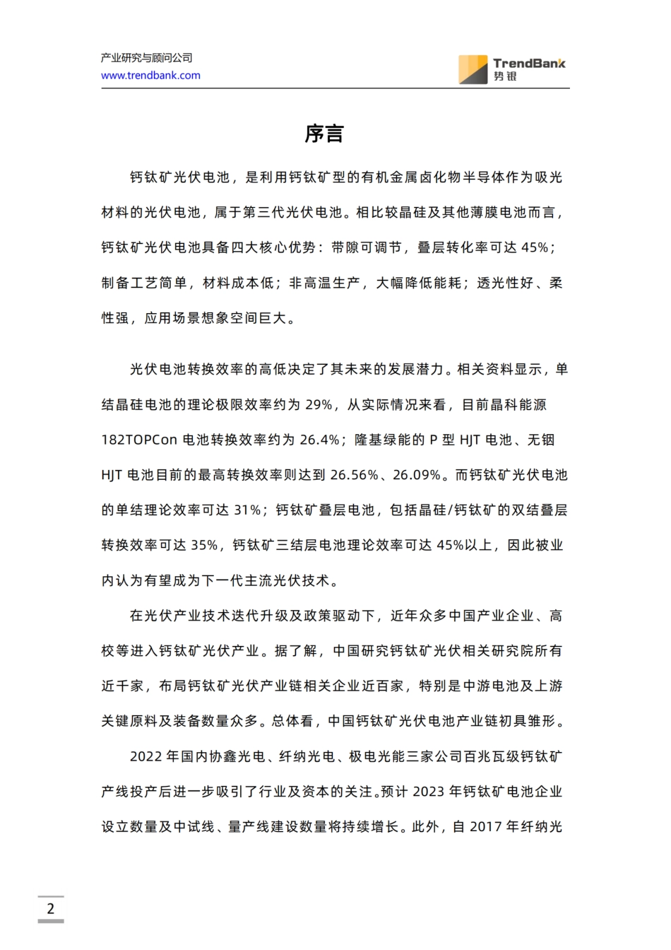 2023势银钙钛矿电池产业发展蓝皮书-势银_第2页