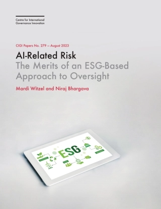 国际治理创新中心-人工智能相关风险：基于ESG的监督方法的优点（英文原版）