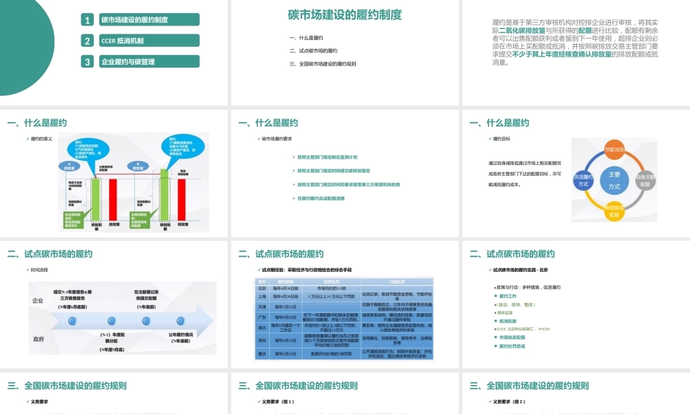 碳市场履约制度与企业碳履约管理