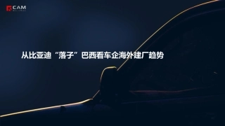 CAM：从比亚迪“落子”巴西看车企海外建厂趋势