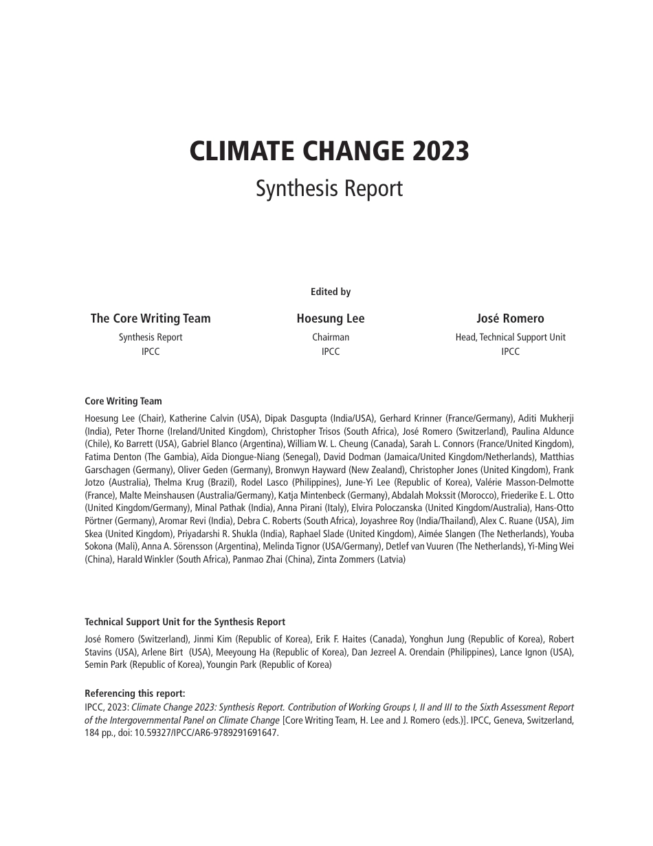IPCC-气候变化报告2023（英）_第3页