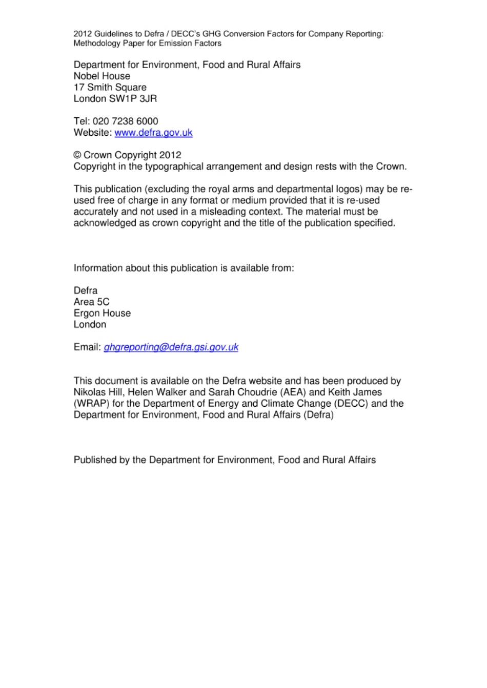 《关于企业报告温室气体排放因子指南》（DefraDECC，2012）2012Guidelines-to-Defra DECC-GHG-emission-factor-methodology-paper-120706_第2页