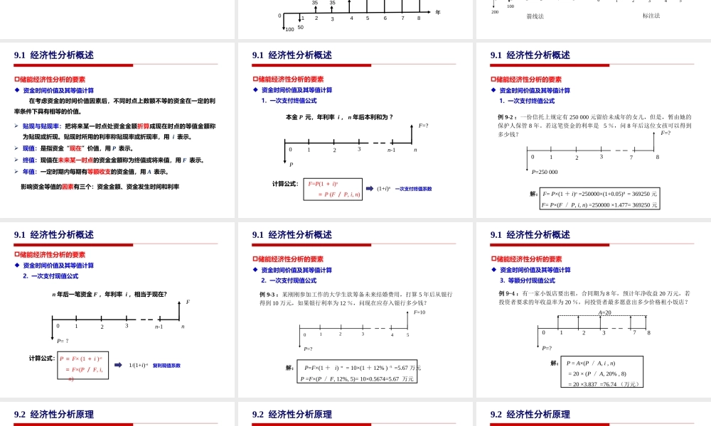 储能技术-储能经济性分析