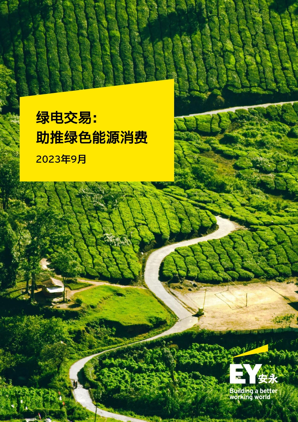 绿电交易：助推绿色能源消费--安永_第1页