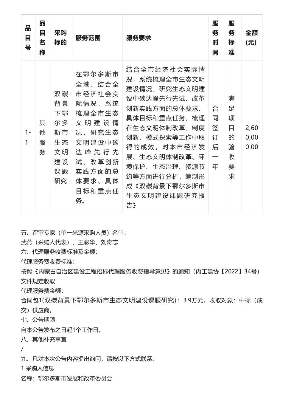 【中标】碳课题260万-鄂尔多斯市发展和改革委员会双碳背景下鄂尔多斯市生态文明建设课题研究结果公告-中国国际工程咨询有限公司_第2页