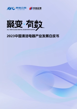 2023中国清洁电器产业发展白皮书--奥维云网