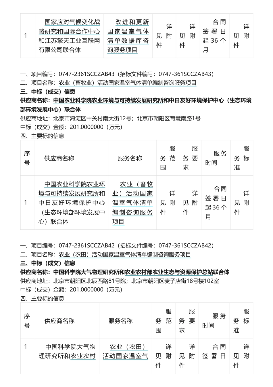 【中标】温气清单1732万-国家温室气体清单数据库咨询服务项目中标结果公告-国家应对气候变化战略研究和国际合作中心等8家企业_第2页