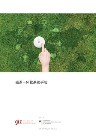 能源一体化系统手册-giz