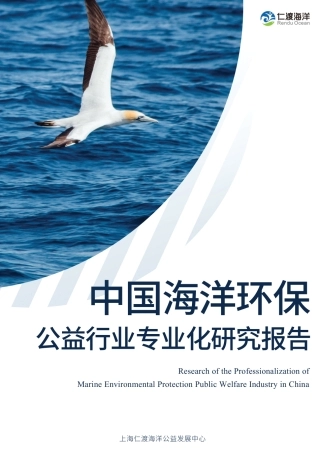 2021中国海洋环保公益行业专业化研究报告-59页