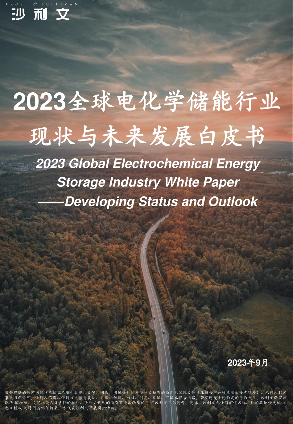 2023全球电化学储能行业现状与未来发展白皮书-沙利文咨询_第1页