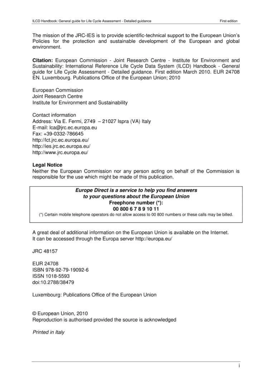 ILCD Handbook - General guide on LCA - Detailed …_optimize_第2页