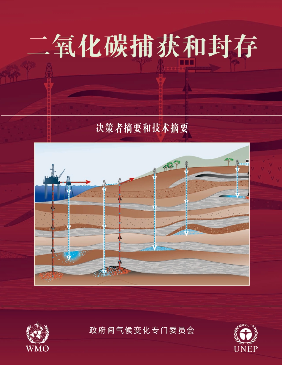 二氧化碳捕获和封存：决策者摘要和技术摘要--WMO&UNEP_第1页