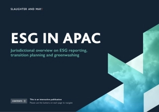 亚太地区ESG发展报告