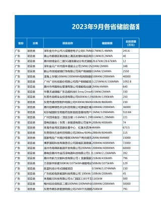 2023年9月各省储能备案项目数据（647个项目） (1)