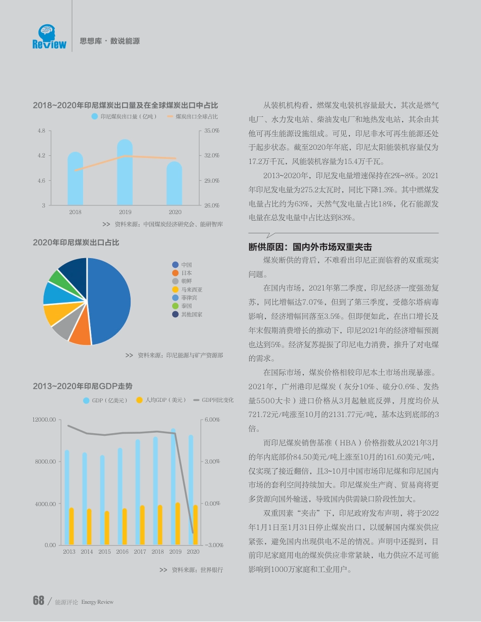 印尼 ：一纸禁令背后的能源“家底”_第3页