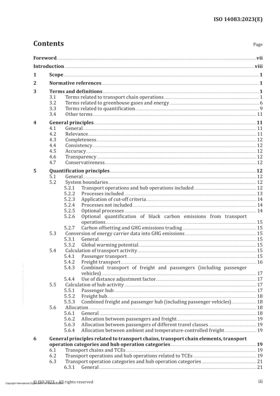 ISO 14083：核算和汇报：来自运输链运营过程中的温室气体排放标准_第3页