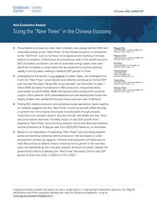 高盛-中国经济新三大动能：电池、电车、可再生能源（英）-2023.10.19-12页
