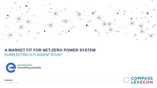 适合净零电力系统的市场（英文版）--Eurelectric