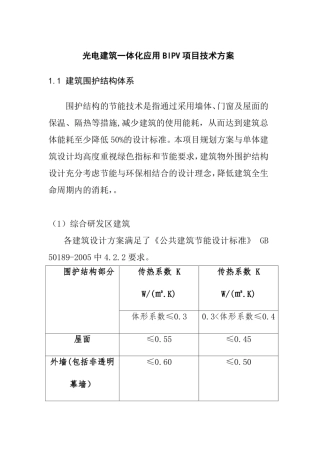 BIPV项目技术方案
