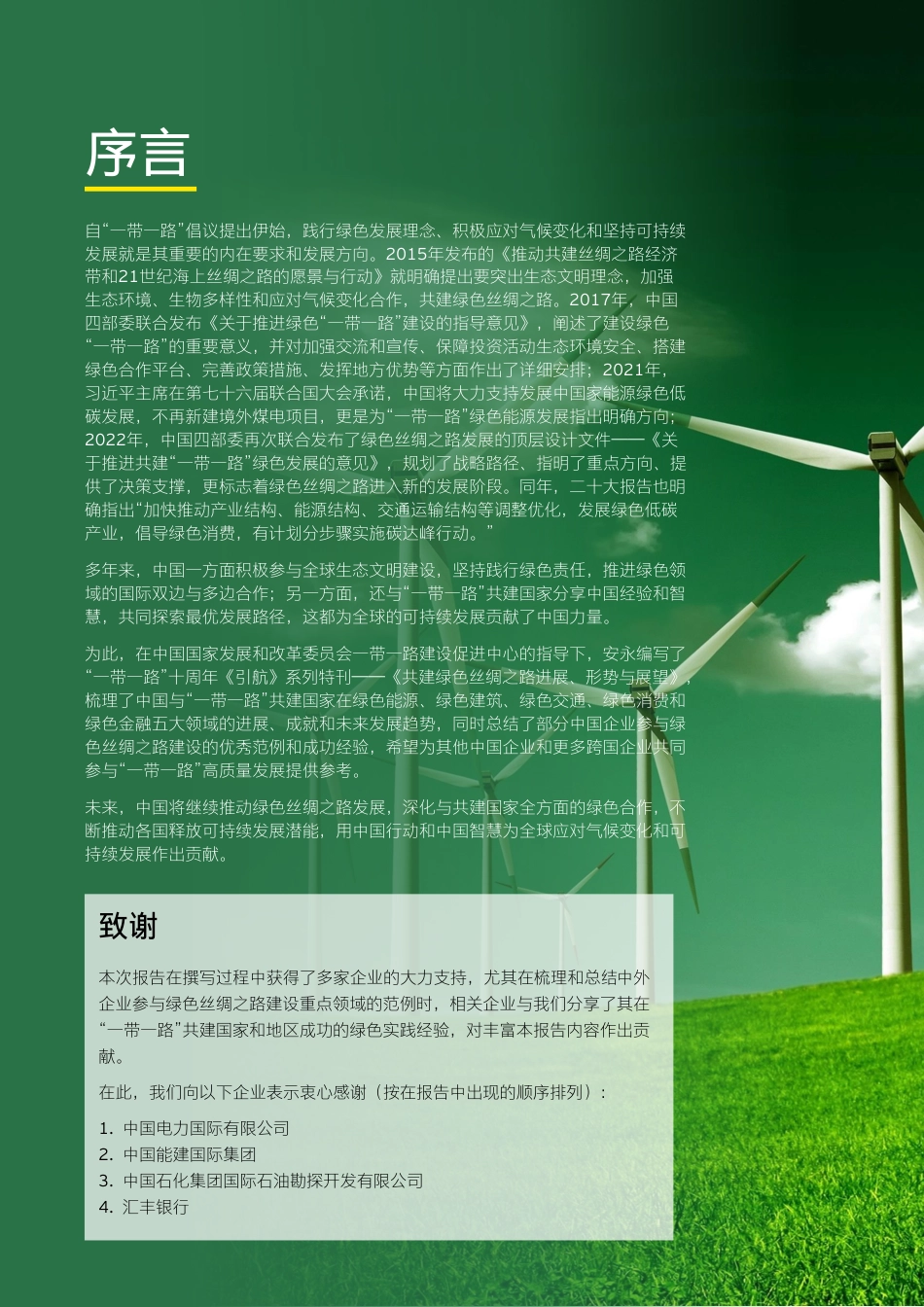 《引航》系列：共建绿色丝绸之路进展、 形势与展望--安永_第2页