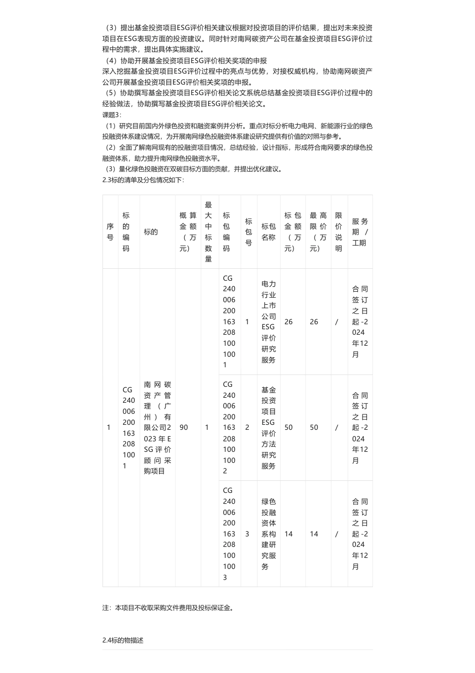 【招标】ESG90万-南网碳资产管理（广州）有限公司2023年ESG评价顾问采购项目采购公告_第2页