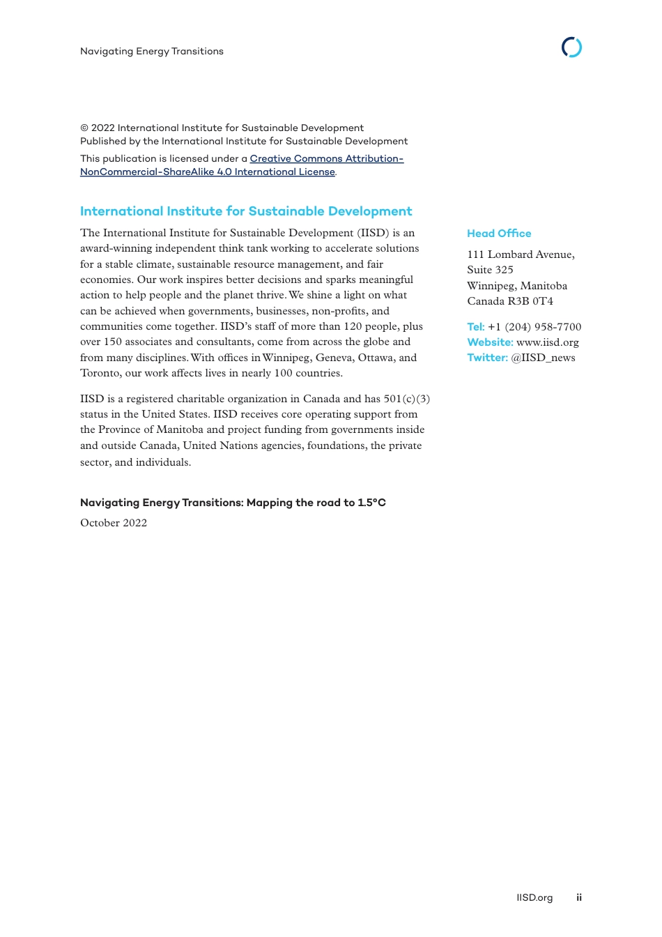 Navigating Energy Transitions—Mapping the road to 1.5°C_第2页