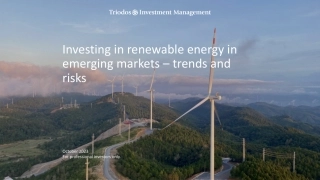2023新兴经济体可再生能源投资趋势与风险报告（英文版）--TriodosIM