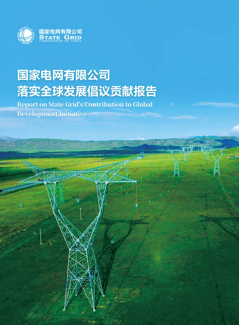 国家电网公司落实全球发展倡议贡献报告_第1页