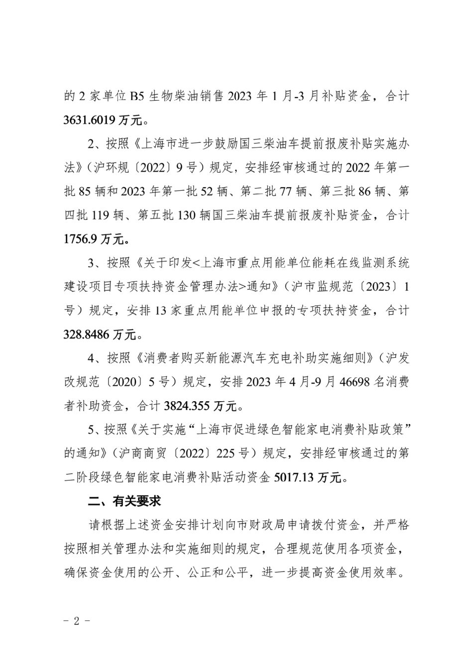 【政策】上海市2023年节能减排专项资金安排计划（第二批）_第2页