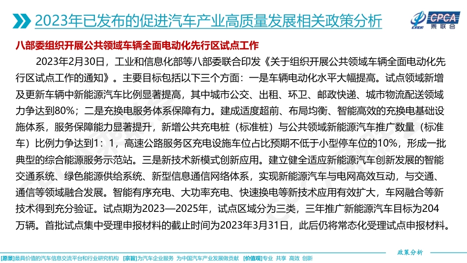 乘联合-关于2023年已发布的促进汽车产业高质量发展相关政策综合分析-16页_第3页