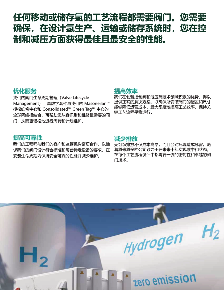氢工艺流程：能源转型挑战创新性阀门解决方案--Baker Hughes_第3页