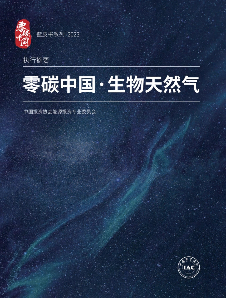 零碳中国·生物天然气-20231108-20页_第1页